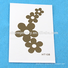 Latest Ladies Beautiful Flower Temporary Hair Tattoo Sticker Waterproof HT108